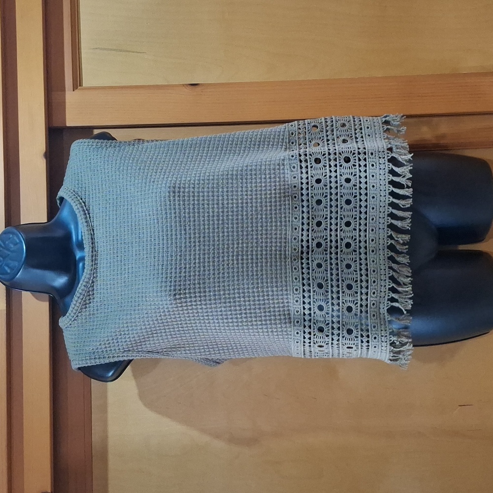 Sleeveless Textured Boho, Top New W/O Tags